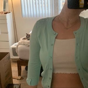 Light Blue kate spade Button Down Cardigan